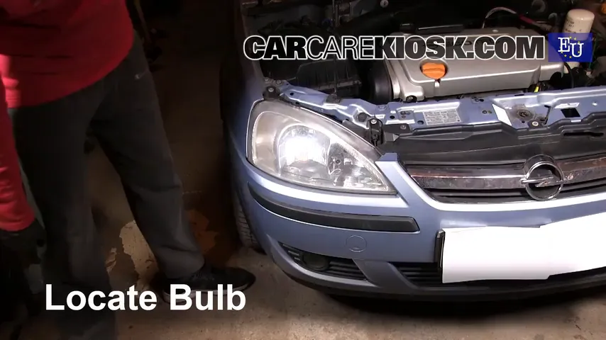 2005 Opel Combo C CNG 1.6L 4 Cyl. Éclairage Feu de jour (remplacer l'ampoule)